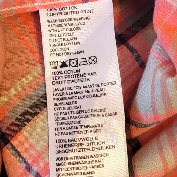 Tommy Bahama Red Plaid Pineapple Button Down Shirt - Picture 5 of 6